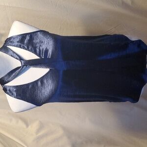 Maeve Shiny Blue Blouse SZ SM